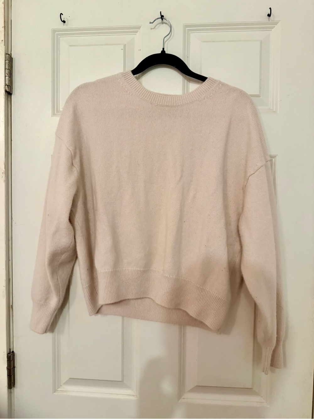 Athleta Merino and Cashmere Crewneck Pullover Sweater - Cream